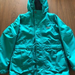 Teal REI Co-op Timber Mountain Jacket (Girls XS)